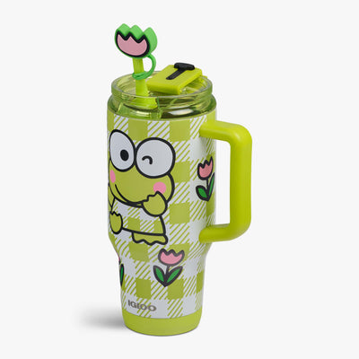 Angle View | Keroppi™ 32 Oz Travel Mug::::Matte 3D character print 
