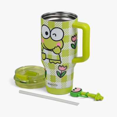 Parts View | Keroppi™ 32 Oz Travel Mug::::Double-wall, vacuum-insulated 