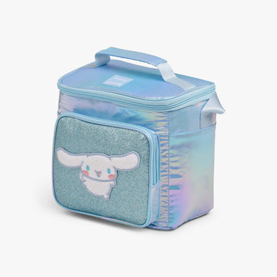 Angle View | Cinnamoroll™ Square Lunch Cooler Bag::::Storage pocket