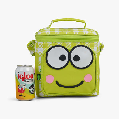 Size View | Keroppi™ Square Lunch Cooler Bag::::Holds up to 9 cans 