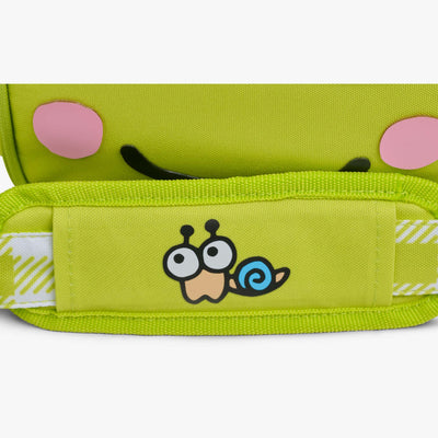 Strap View | Keroppi™ Square Lunch Cooler Bag::::Den-den on shoulder pad 