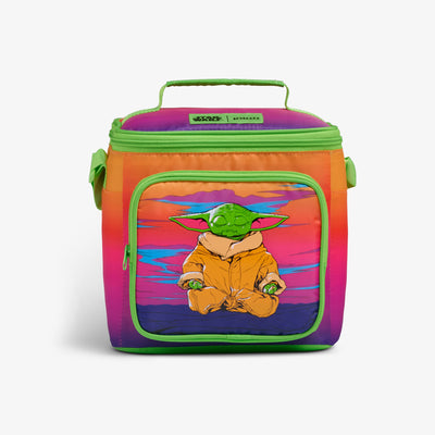 Front View | Star Wars™ Grogu Neon Square Lunch Cooler Bag::::Grogu screenprint
