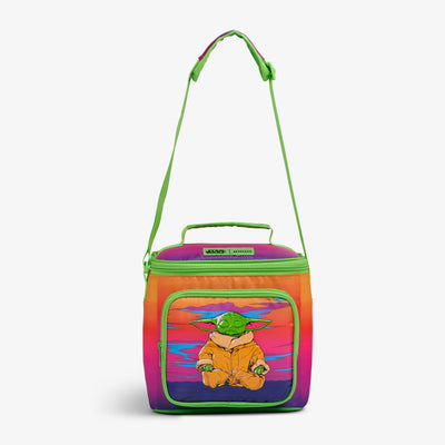 Strap View | Star Wars™ Grogu Neon Square Lunch Cooler Bag::::Adjustable strap