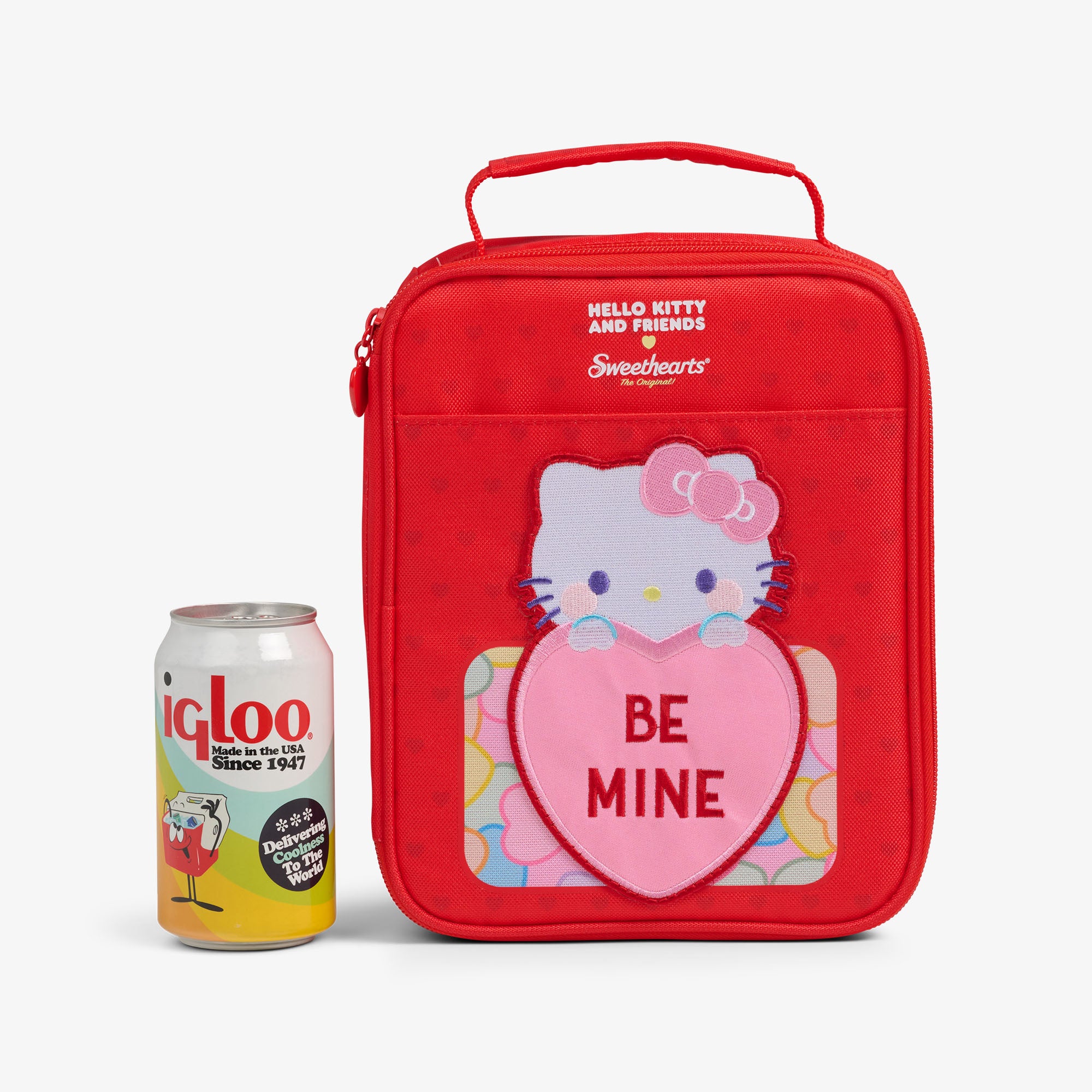 Hello Kitty デニム風収納ボックス Hello Kitty® and Friends x Sweethearts® Candies Slim Lunch Cooler