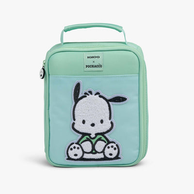 Front View | Pochacco™ Slim Lunch Cooler Bag::::Chenille Pochacco™ detail 