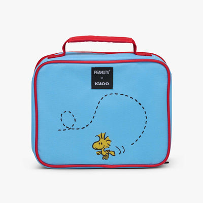 Back View | Snoopy’s Doghouse Horizontal Lunch Cooler Bag::::Woodstock detail on back