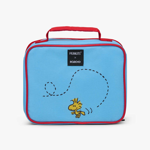 Back View | Snoopy’s Doghouse Horizontal Lunch Cooler Bag::::Woodstock detail on back