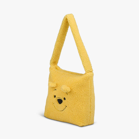 Angle View | Disney Winnie the Pooh Plush Tote Cooler Bag::::Character embroidery & 3D ears