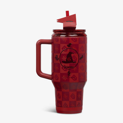 Back View | HARRY POTTER HOGWARTS™ House 32 Oz Travel Mug::Gryffindor::Glossy Sorting Hat artwork