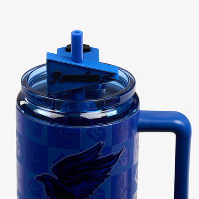 Straw View | HARRY POTTER HOGWARTS™ House 32 Oz Travel Mug::Ravenclaw::Leak-resistant straw w/charm