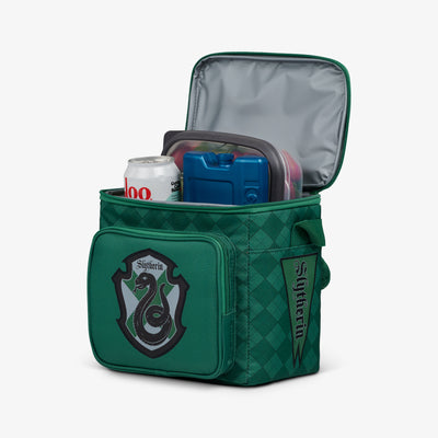 Packed View | HARRY POTTER HOGWARTS™ House Square Lunch Cooler::Slytherin::Insulated liner
