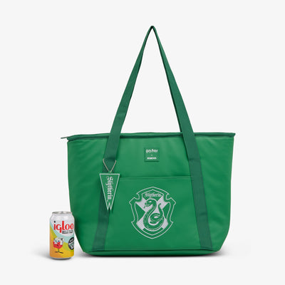 Size View | HARRY POTTER HOGWARTS™ House 26-Can Tote Cooler::Slytherin::Holds up to 26 cans