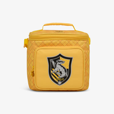 Front View | HARRY POTTER HOGWARTS™ House Square Lunch Cooler::Hufflepuff::House emblem screenprint