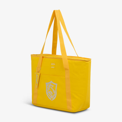 Angle View | HARRY POTTER HOGWARTS™ House 26-Can Tote Cooler::Hufflepuff::Storage pocket