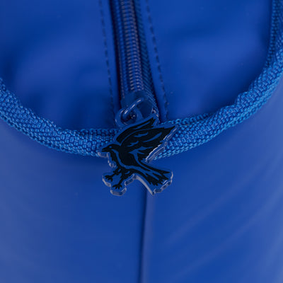 Zipper View | HARRY POTTER HOGWARTS™ House 26-Can Tote Cooler::Ravenclaw::Enamel emblem zipper pulls