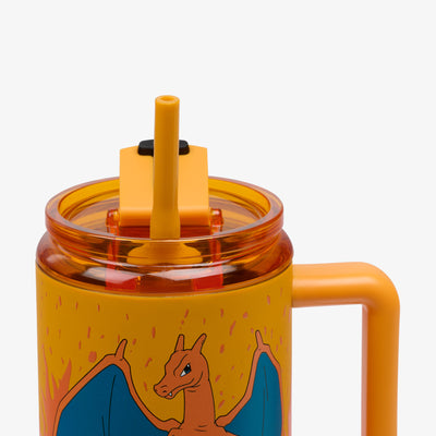 Straw View | Pokémon 32 Oz Travel Mug::Charmander::Leak-resistant straw