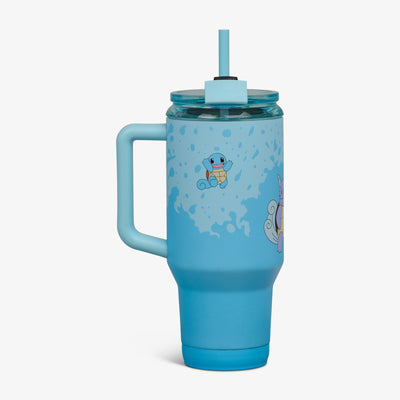 Back View | Pokémon 32 Oz Travel Mug::Squirtle::Fits most cup holders