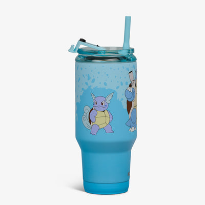 Side View | Pokémon 32 Oz Travel Mug::Squirtle::Hot/cold compatible