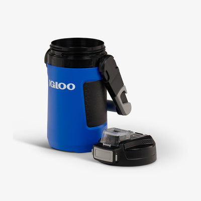 Lid Off View | Rival 1 Qt Jug::Sport Blue::Foam-wall insulation