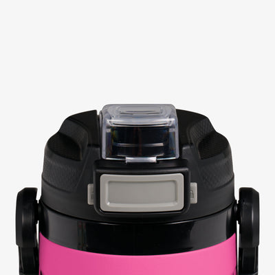 Lid View | Rival 1 Qt Jug::Pink Fizz::Leakproof lid