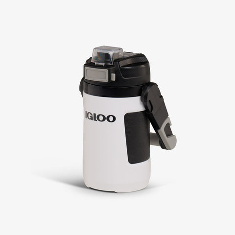 Angle View | Rival Half Gallon Jug::White::Sport grip touchpoints