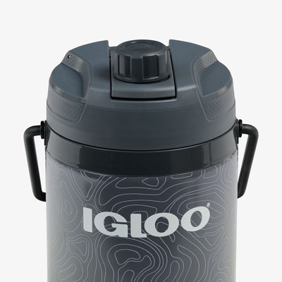 Lid Closed View | Trailmate® 54 Oz Hybrid Jug::Carbonite::Leakproof lid 