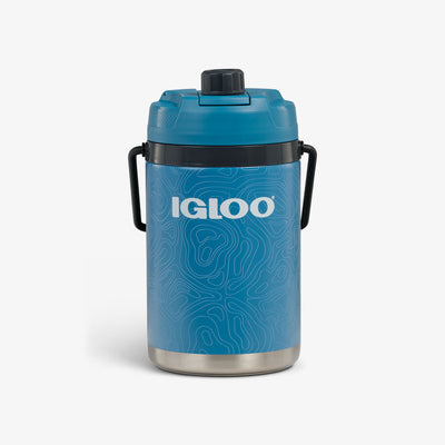 Front View | Trailmate® 54 Oz Hybrid Jug::Modern Blue::Stainless steel exterior 