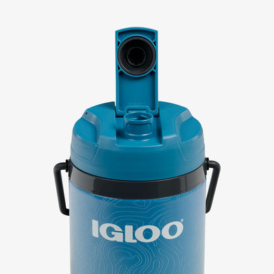 Lid Open View | Trailmate® 54 Oz Hybrid Jug::Modern Blue::Twist-n-chug spout 