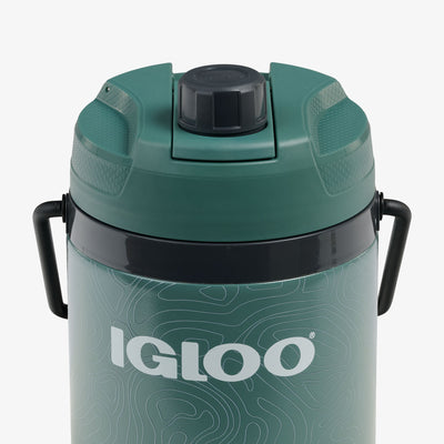 Lid Closed View | Trailmate® 54 Oz Hybrid Jug::Spruce::Leakproof lid 