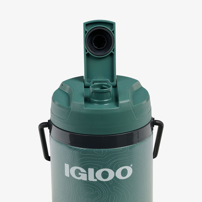 Lid Open View | Trailmate® 54 Oz Hybrid Jug::Spruce::Twist-n-chug spout 