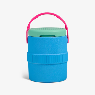 Back View | Barrel of Fun 2 Gallon Jug::Carolina Blue::