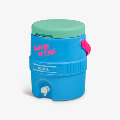 Angle View | Barrel of Fun 2 Gallon Jug::Carolina Blue::