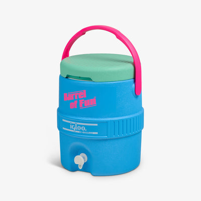 Handle View | Barrel of Fun 2 Gallon Jug::Carolina Blue::