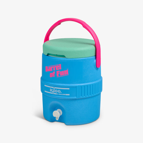 Handle View | Barrel of Fun 2 Gallon Jug::Carolina Blue::