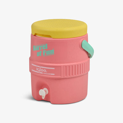 Angle View | Barrel of Fun 2 Gallon Jug::Flamingo::