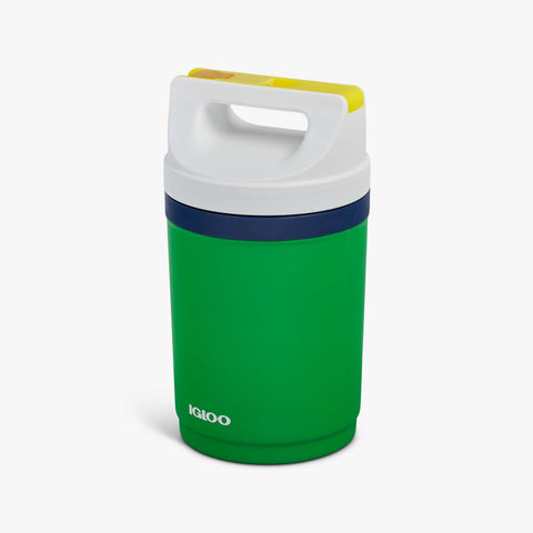 Angle View | Retro Playmate Half Gallon Jug::Whistle Green::Easy-carry handle