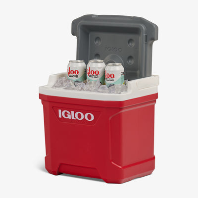 Open View | Latitude 16 Qt Cooler::Red::THERMECOOL insulation 