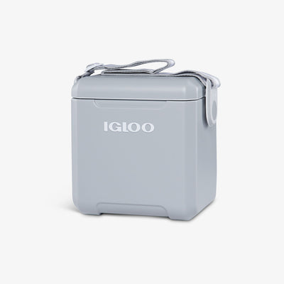 Angle View | Tag Along Too Cooler::Light Gray::Adjustable shoulder strap
