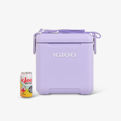 Size View | Tag Along Too Cooler::Lilac::Holds up to 14 cans