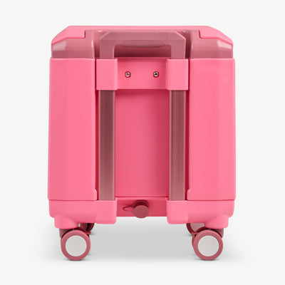 Back View | Tag Along Too Spinner Cooler::Thrift Pink::Drain plug 