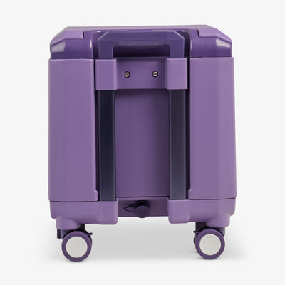 Back View | Tag Along Too Spinner Cooler::Dusted Grape::Drain plug 