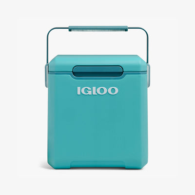 Front View | Tag Along Too Highrise Cooler::Lagoon Teal::Comfort-grip handle 