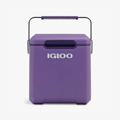 Front View | Tag Along Too Highrise Cooler::Dusted Grape::Comfort-grip handle 