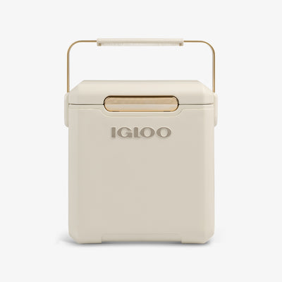 Front View | Tag Along Too Highrise Cooler::Luxe Linen::Luxe color w/metallized accents