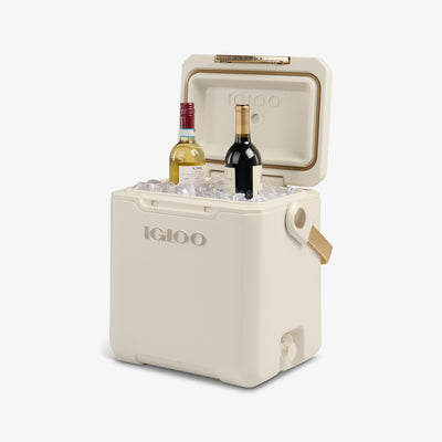 Open View | Tag Along Too Highrise Cooler::Luxe Linen::Insulated body & lid