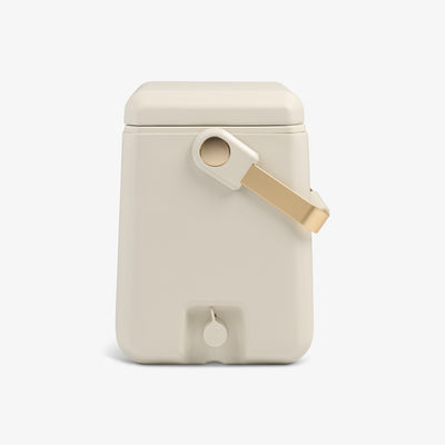 Profile View | Tag Along Too Highrise Cooler::Luxe Linen::Drain plug