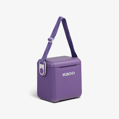 Angle View | Tag Along Too Remix Cooler::Dusted Grape::Adjustable strap