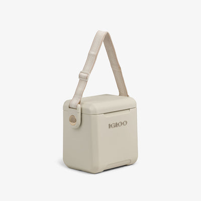 Angle View | Tag Along Too Remix Cooler::Luxe Linen::Adjustable strap