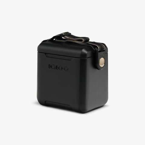 Angle View | Tag Along Too Remix Cooler::Luxe Black::Luxe-edition matte color with vacuum-metallized accents