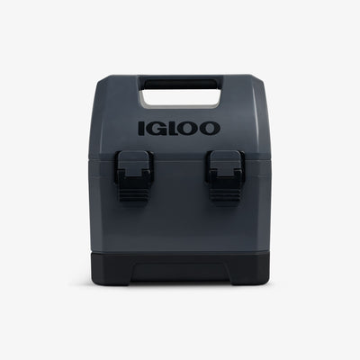 Front View | Gripper CoolBox 10 Qt Cooler::Tactical Gray::Built-in gripper handle 